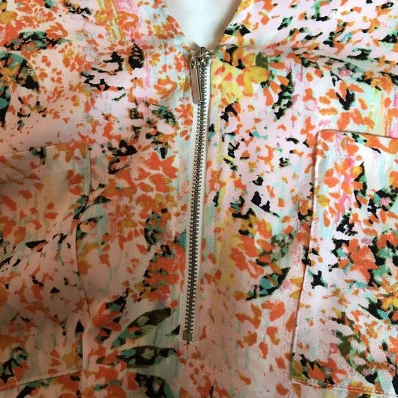 Women's APT 9 XXL Floral Dress Sleeveless V Neck  Elastic Waist Pockets - Picture 5 of 15